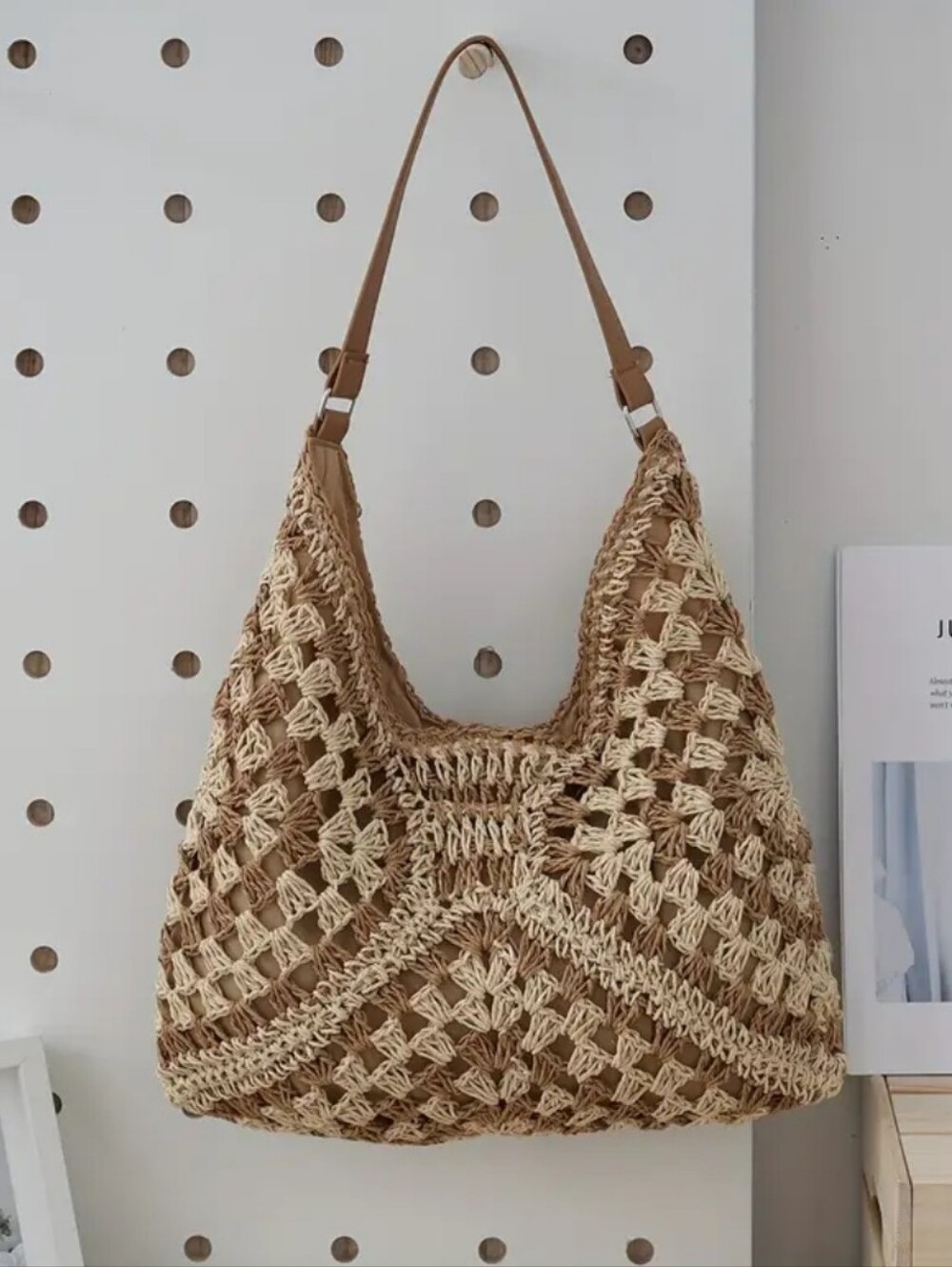 🎯NEW! Woven Straw Summer Hobo Bag